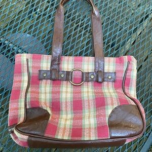 Plaid purse by Longaberger